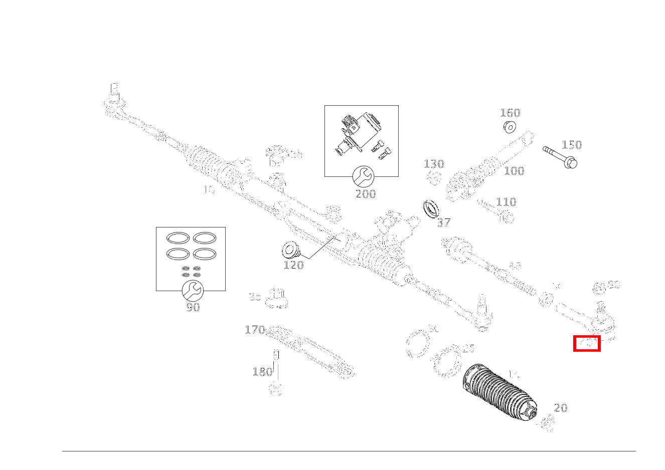Spurstange AUSSEN RECHTS CLK 63 AMG Cabriolet 209 Spurstange AUSSEN RECHTS CLK 63 AMG Cabriolet 209