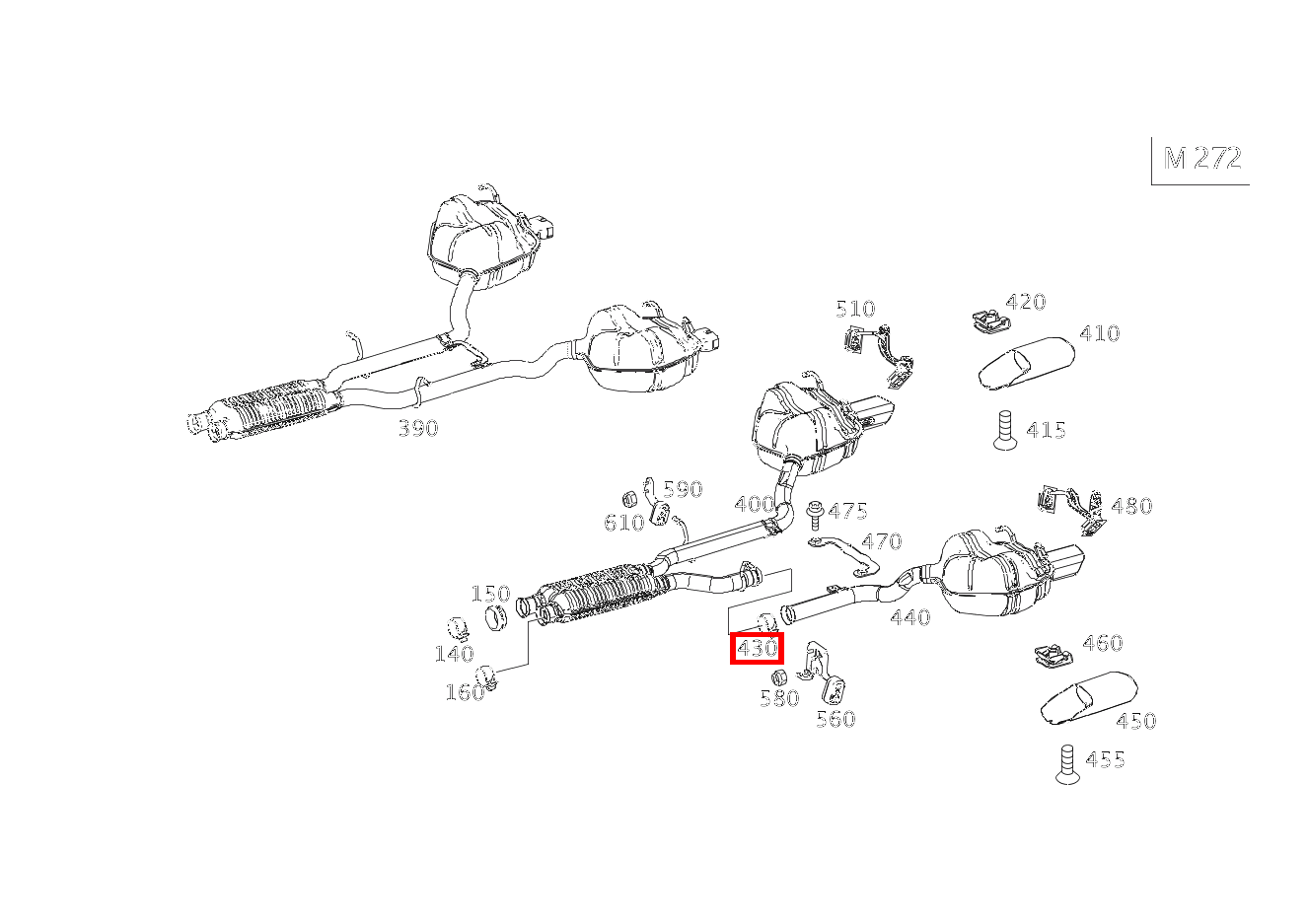 Rohrschelle Abgasanlage AUSPUFFROHR LINKS AN AUSPUFFROHR RECHTS; Ø 55 MM GLK350 4M 204 Rohrschelle Abgasanlage AUSPUFFROHR LINKS AN AUSPUFFROHR RECHTS; Ø 55 MM GLK350 4M 204