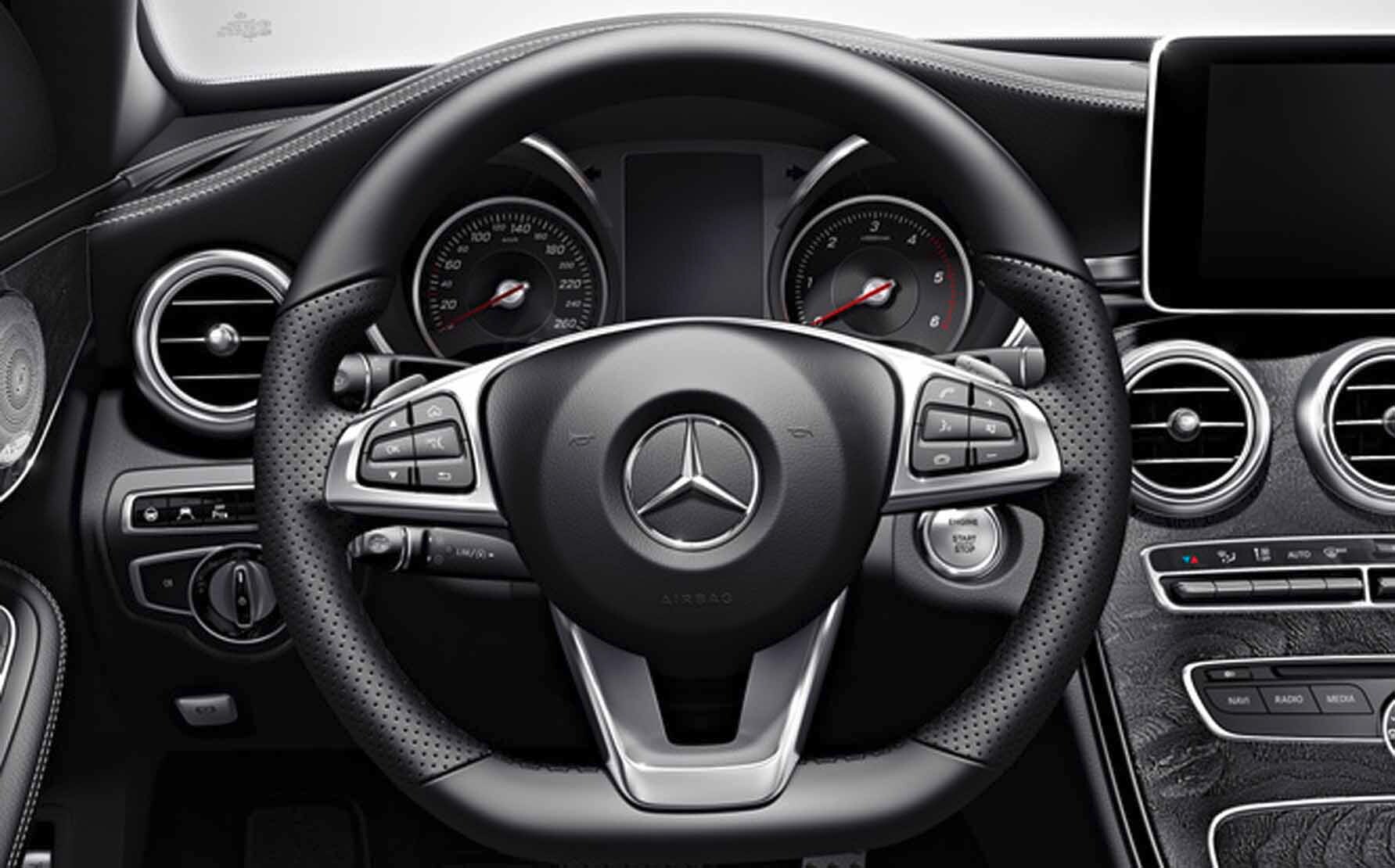 Mercedes-Benz - Lederlenkrad, SPORT, mit LSP Lederlenkrad, SPORT, mit LSP