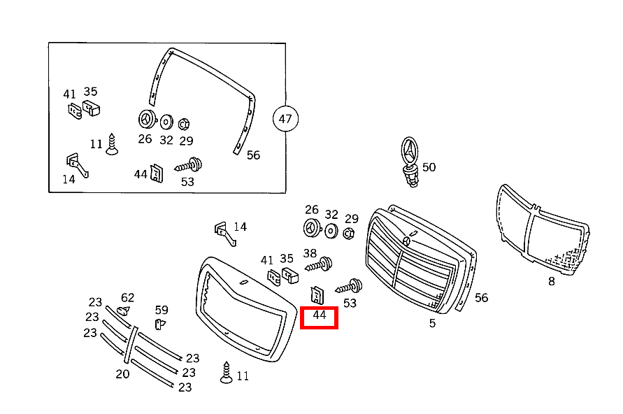 Clipsmutter 560 SEL-126 126