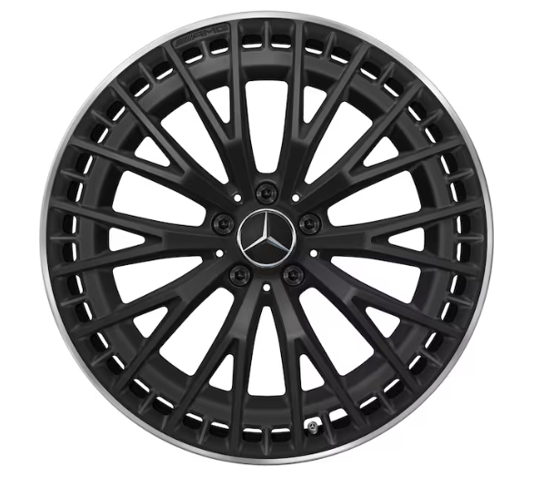 AMG Vielspeichen-Rad, 21 Zoll, 9,5 J x 21 ET 32, schwarz matt