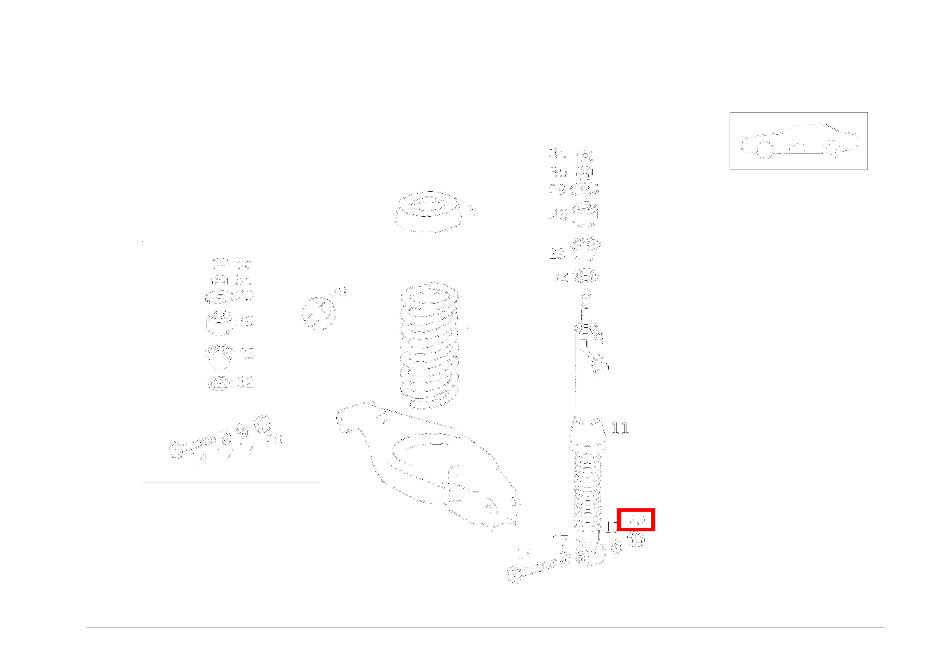Sechskantmutter FEDERBEIN AN FEDERLENKER; M10 SL 500/500 SL 129 Sechskantmutter FEDERBEIN AN FEDERLENKER; M10 SL 500/500 SL 129