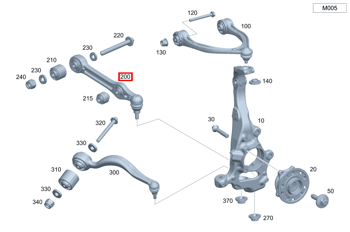 Federlenker Rechts Mercedes-AMG CLS 53 4MATIC+ 257 Federlenker Rechts Mercedes-AMG CLS 53 4MATIC+ 257