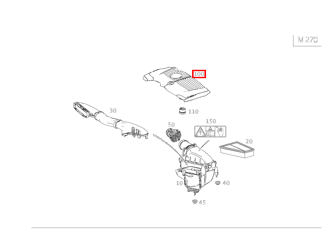 Motorabdeckung B220 4M 246 Motorabdeckung B220 4M 246