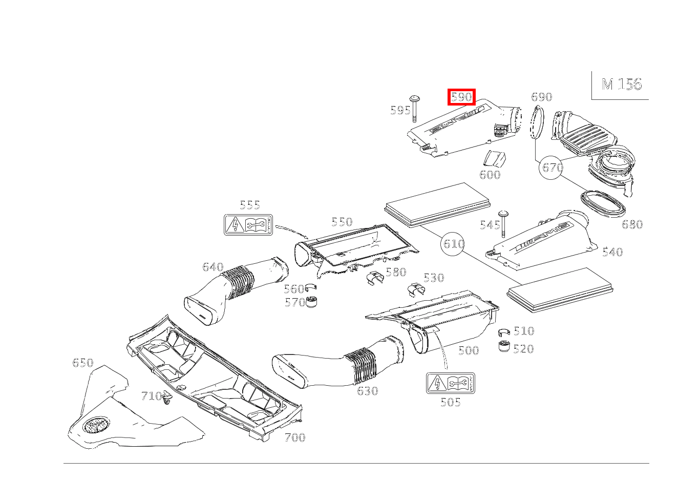FILTERDECKEL RECHTS C63AMG BlackSeries 204
