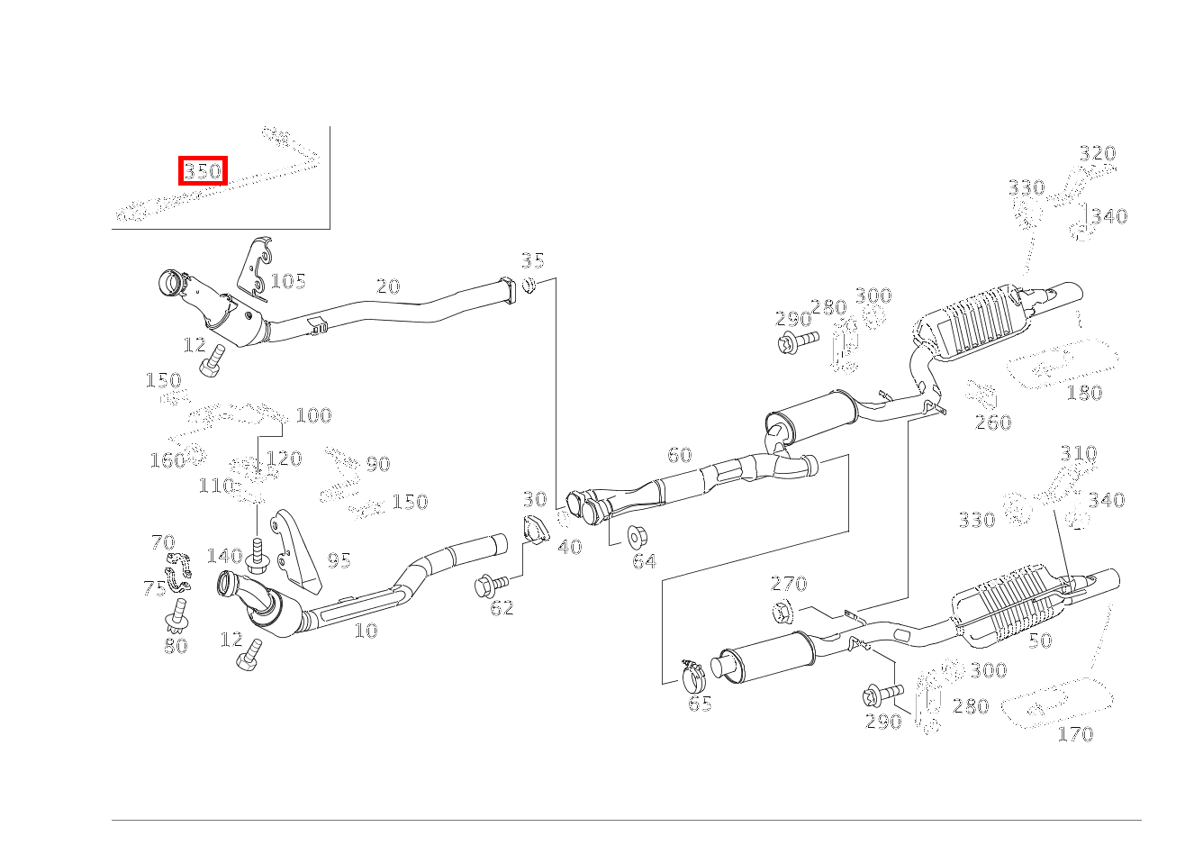 Lambdasonde O2-SONDE RECHTS VOR KAT S 65 AMG L 220 Lambdasonde O2-SONDE RECHTS VOR KAT S 65 AMG L 220