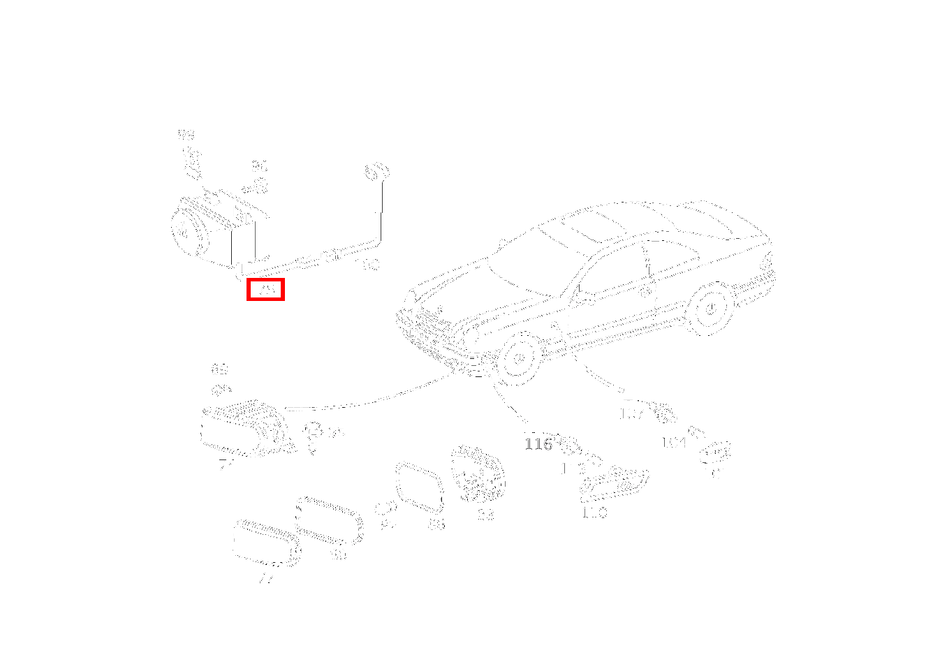 Nebelscheinwerfer RECHTS CLK 55 AMG CABR. 208 Nebelscheinwerfer RECHTS CLK 55 AMG CABR. 208