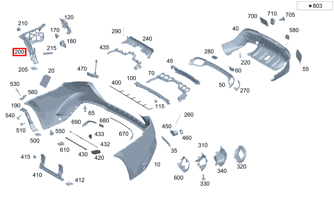 Befestigungsschiene Hinten links für GLE 167, A 168-Klasse kaufen 