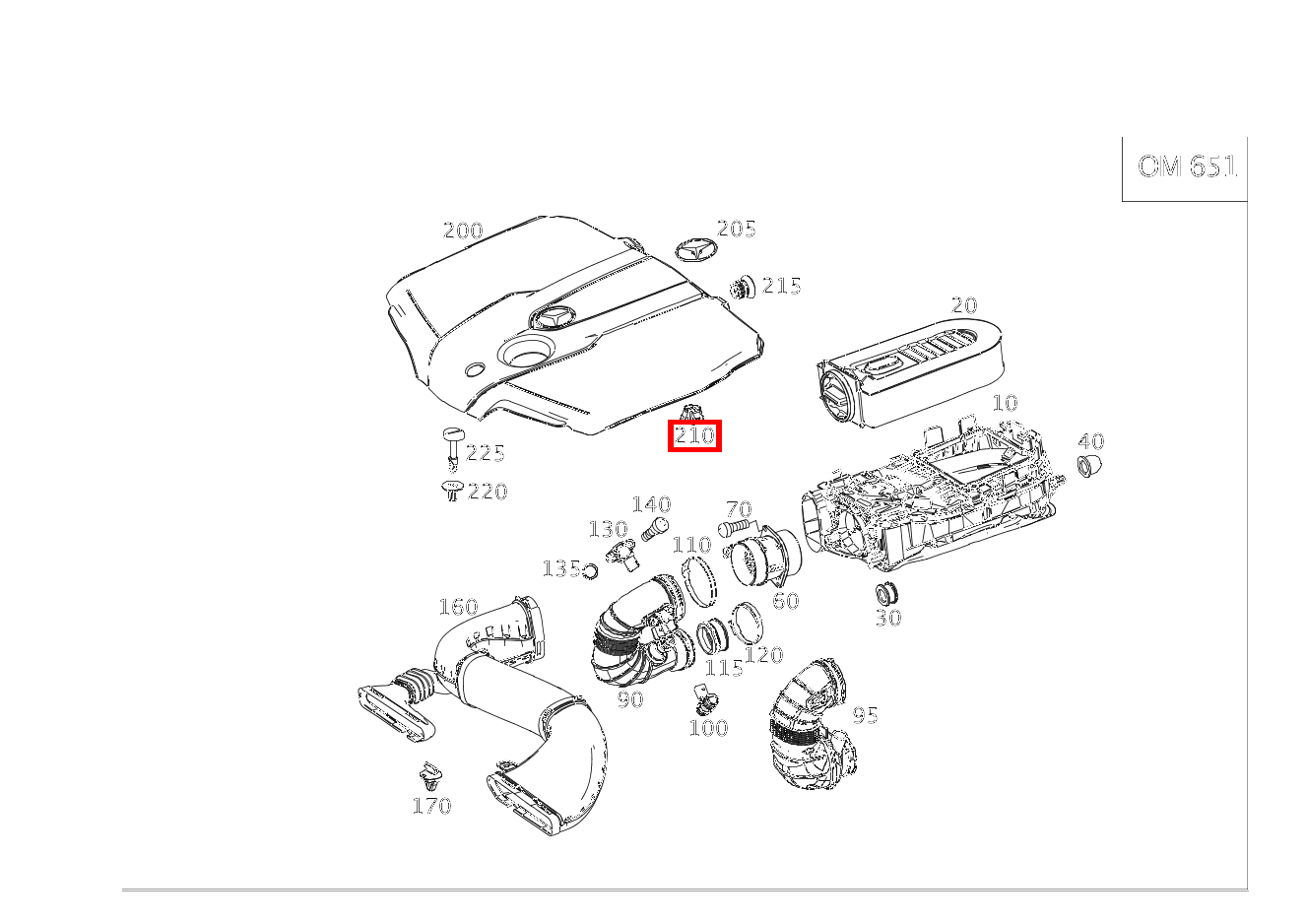 Elastomerlager ZWISCHEN ABDECKHAUBE UND ZYLINDERKOPF S 300 BT HYBRID L 222