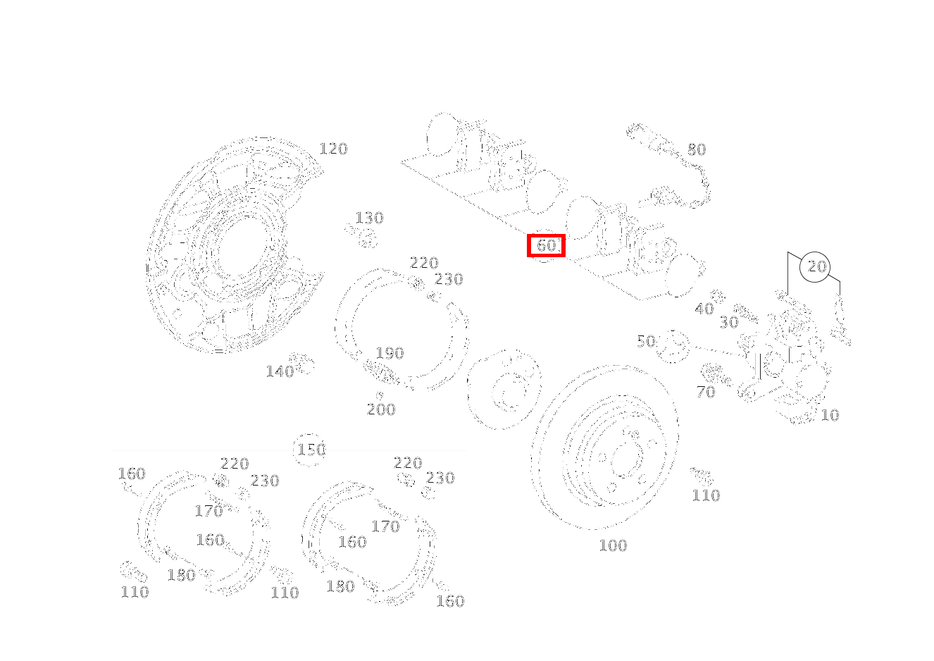 Teilesatz Bremsklotz TEILESATZ, OHNE VERSCHLEISSFUEHLER C 320 Sportcoupé 203 Teilesatz Bremsklotz TEILESATZ, OHNE VERSCHLEISSFUEHLER C 320 Sportcoupé 203