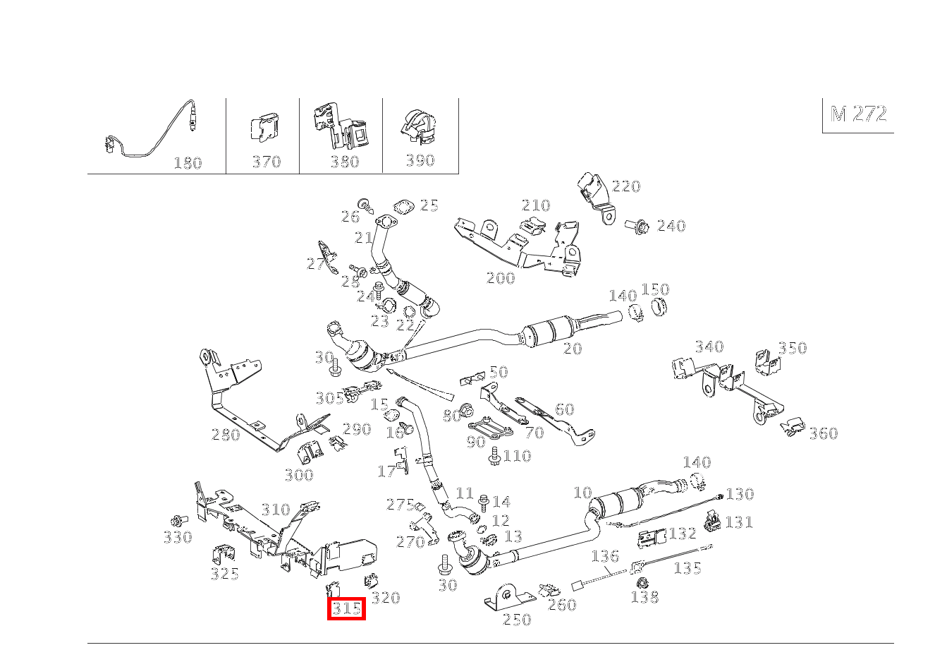 Schelle SONDENLEITUNG; 18.0X18.5 MM E 350 4MATIC Limousine BCA 212