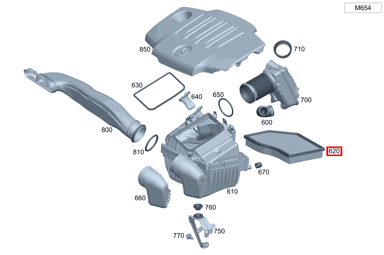 Luftfiltereinsatz GLA 180 d 247