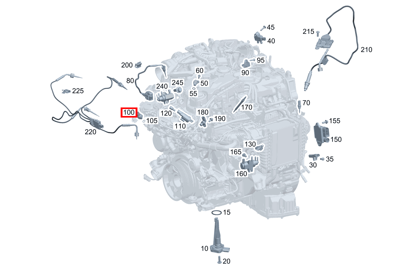 Drucksensor Abgasgegendruck CLA 220 d Coupé BCA 118 Drucksensor Abgasgegendruck CLA 220 d Coupé BCA 118