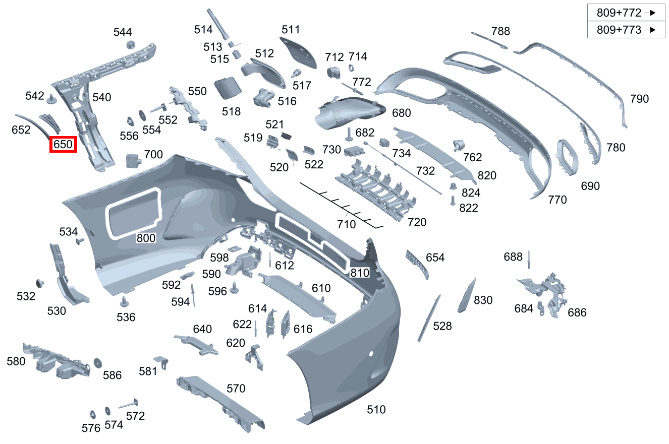 Abdeckung Stossfänger Links C 220 d 238