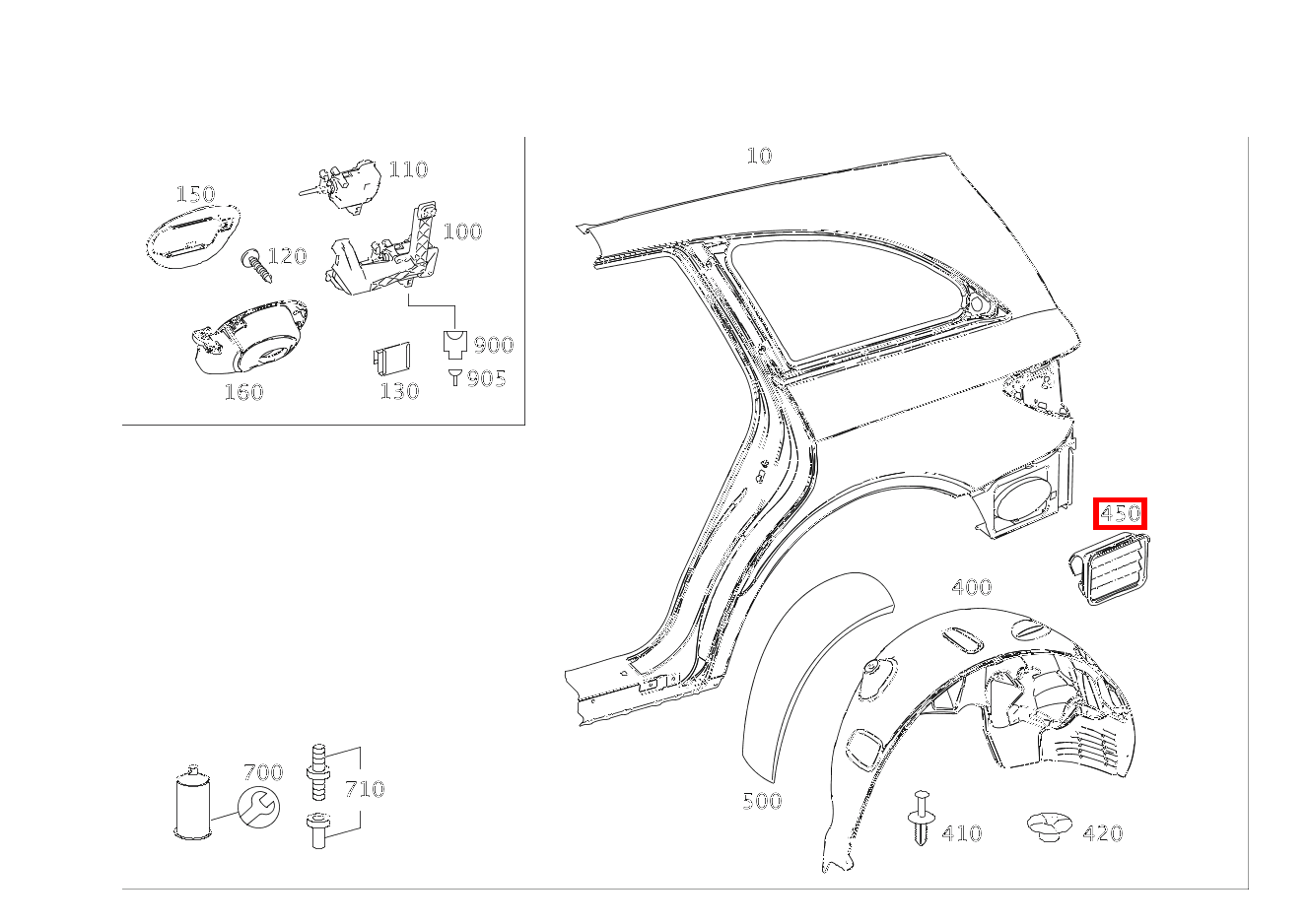 Klappe ENTLUEFTUNG INNENRAUM, RECHTS R 350 CGI L 4MATIC BlueEff 251 Klappe ENTLUEFTUNG INNENRAUM, RECHTS R 350 CGI L 4MATIC BlueEff 251
