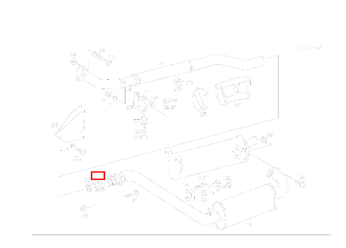 Flansch AUSPUFFROHR AN AUSPUFFTOPF 290 GD TURBO 461
