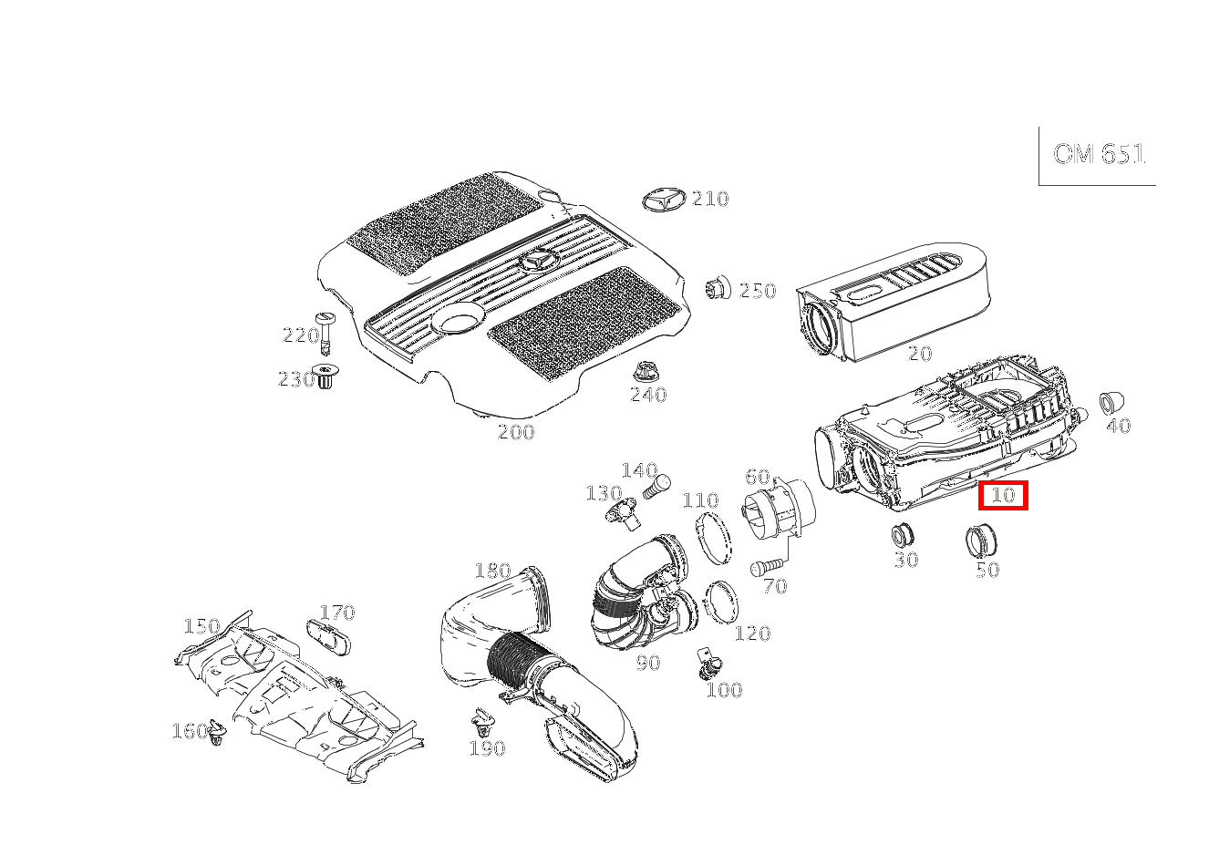 Dämpferfilter E 250 d Cabriolet 207