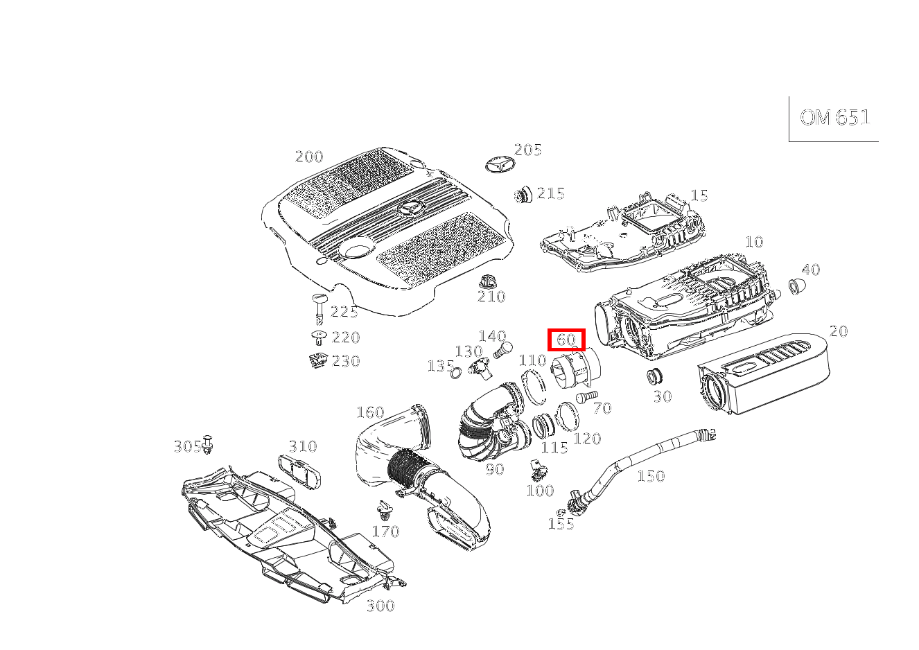 LUFTMASS.MESSER E250TCDI BLUE EFF 212 LUFTMASS.MESSER E250TCDI BLUE EFF 212