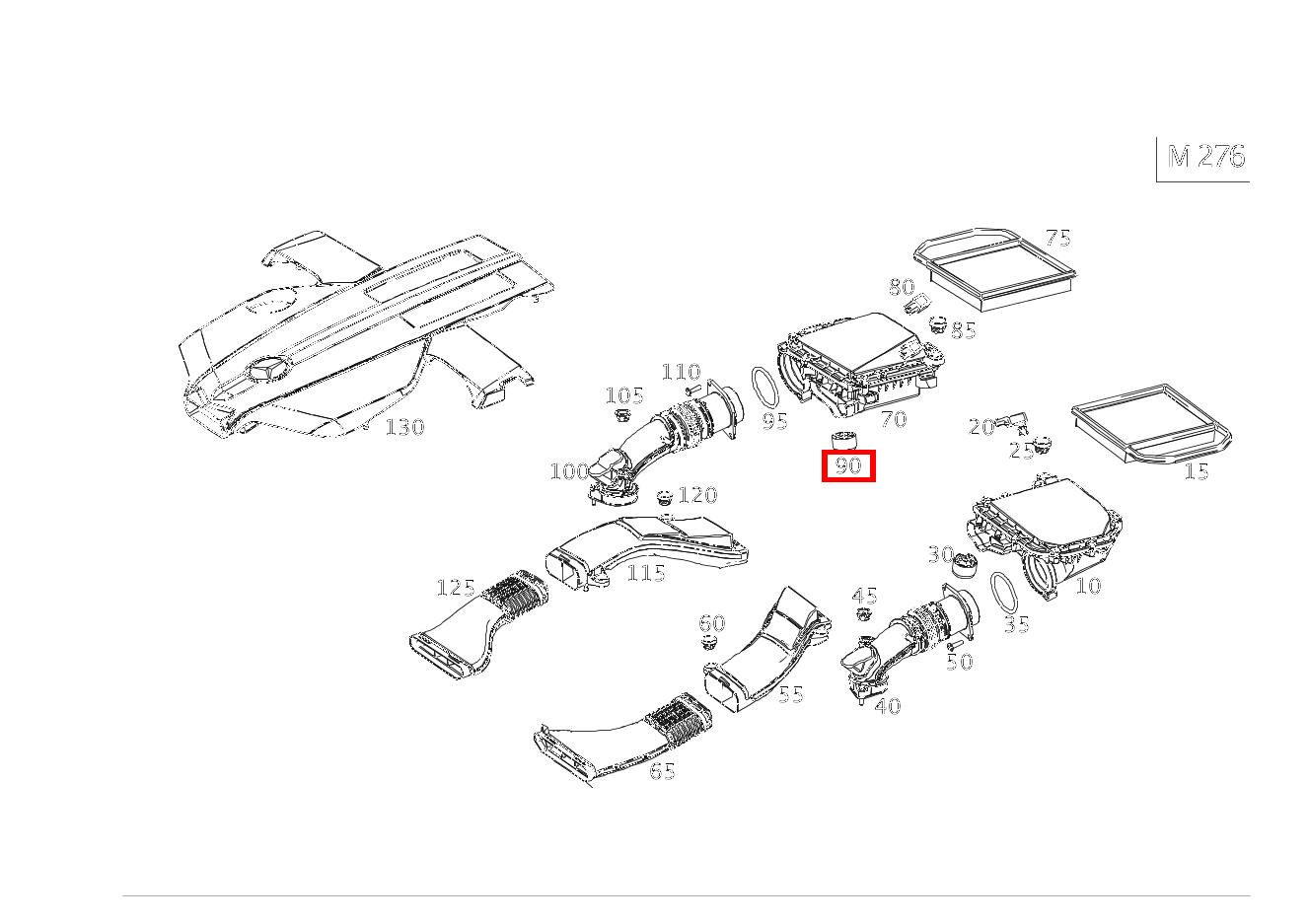 KUGELPFANNE, EINSTECKBAR DAEMPFERFILTER RECHTS S 450 4MATIC Coupé 217 KUGELPFANNE, EINSTECKBAR DAEMPFERFILTER RECHTS S 450 4MATIC Coupé 217