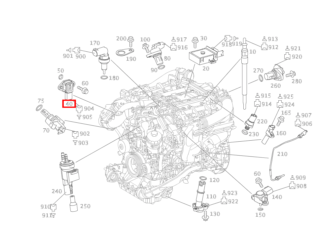 Drucksensor Ladedruck GL420CDI 4M 164 Drucksensor Ladedruck GL420CDI 4M 164