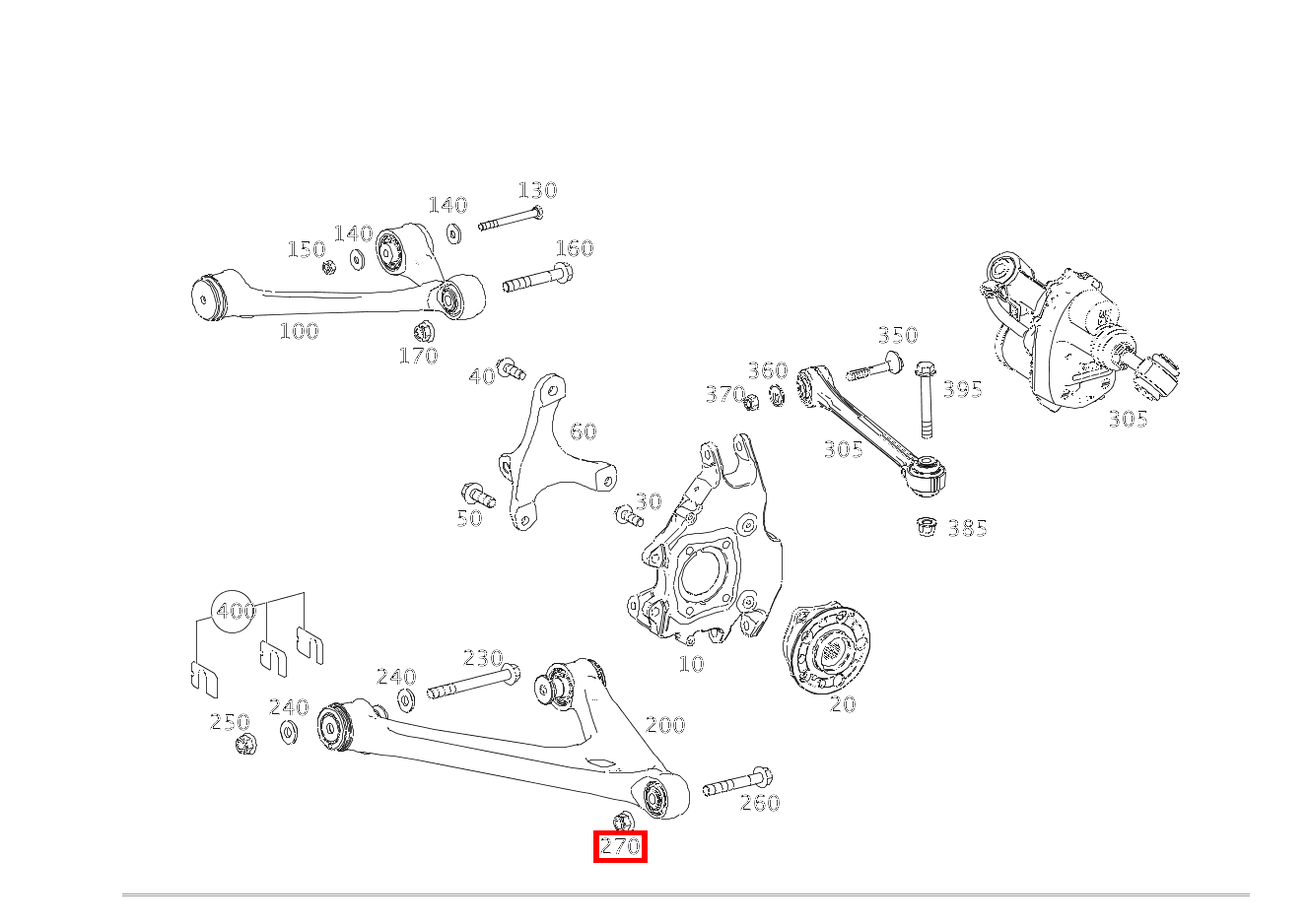 Sechskantmutter M Flansch Querlenker unten an Radträger rechts; M14X1,5 Mercedes-AMG GT Roadster 190