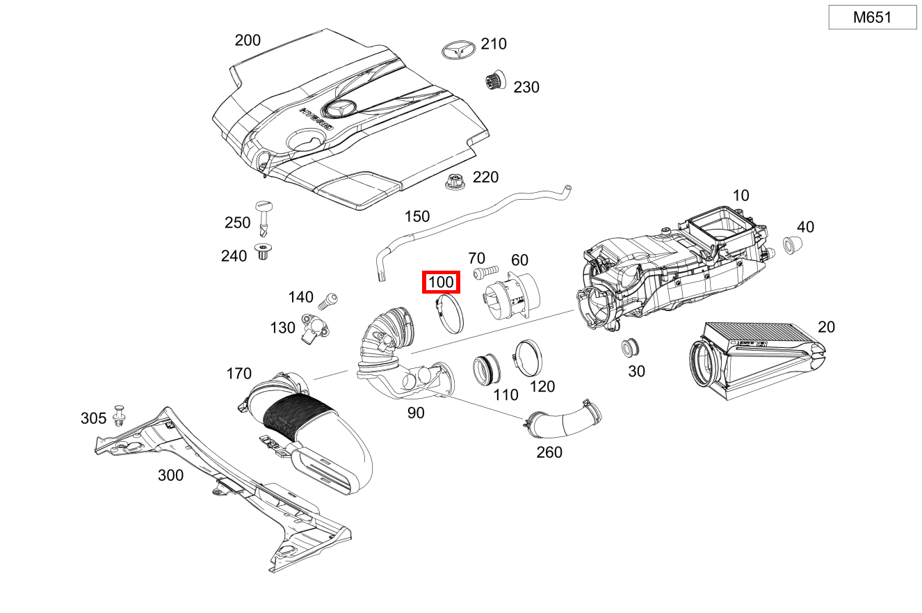 Schlauchschelle Luftleitung an Luftmassenmesser C 250 d Cabriolet BCA 205 Schlauchschelle Luftleitung an Luftmassenmesser C 250 d Cabriolet BCA 205