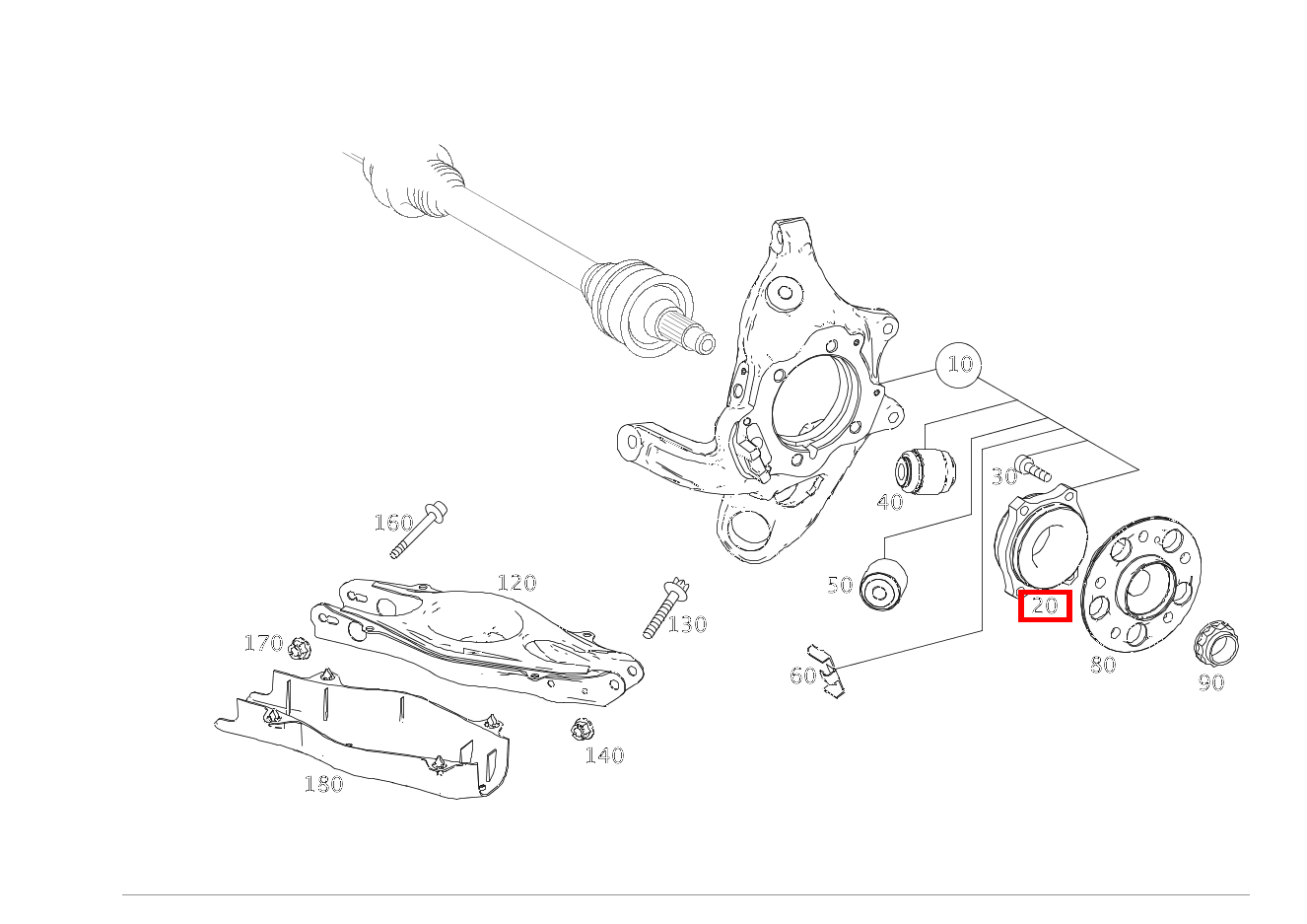 Radlager C 180 205 Radlager C 180 205