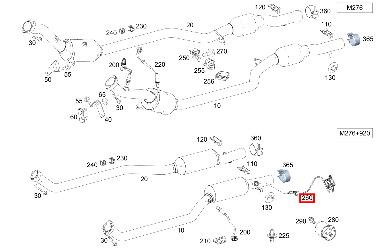 Nox-Sensor Nach SCR Katalysator N37/5; N37/6 S 350 DE 4MATIC Limousine lang 221 Nox-Sensor Nach SCR Katalysator N37/5; N37/6 S 350 DE 4MATIC Limousine lang 221