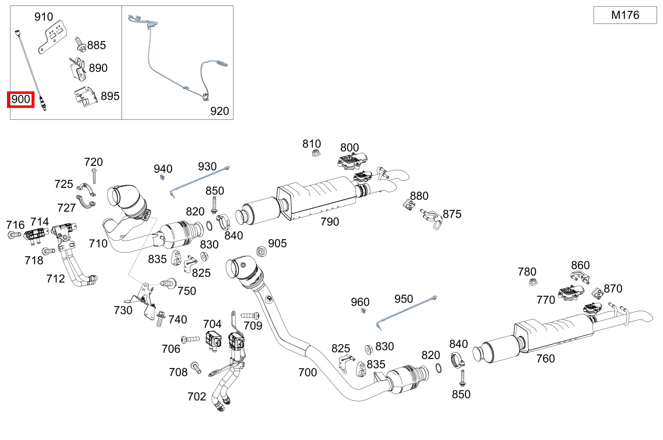 Lambdasonde Rechts, nach Katalysator G 500 463 Lambdasonde Rechts, nach Katalysator G 500 463