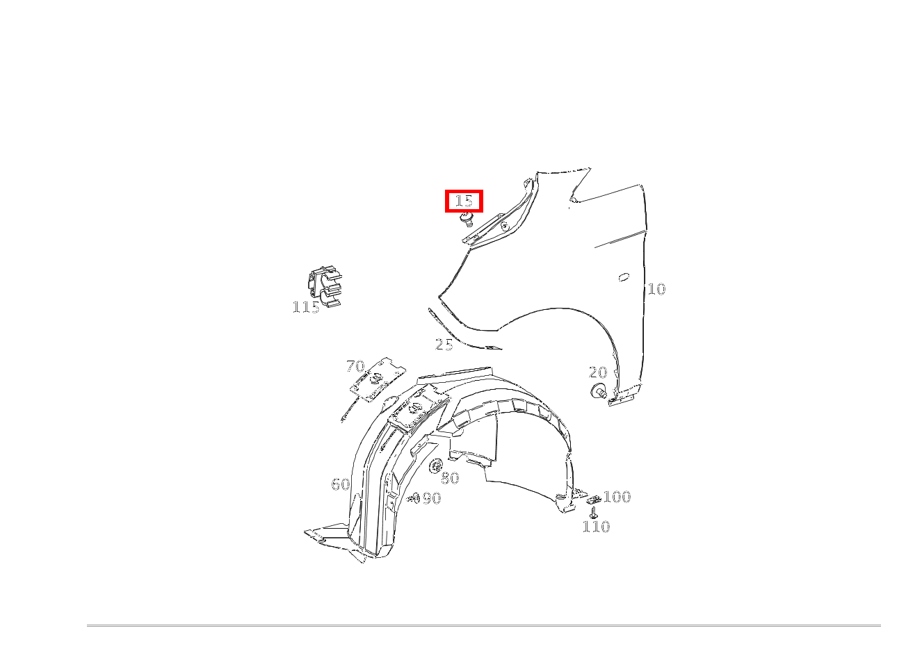 Sechsrundschraube Kotflügel vorn rechts; M6X12 Vito 116 CDI Kasten Lang 245 Sechsrundschraube Kotflügel vorn rechts; M6X12 Vito 116 CDI Kasten Lang 245