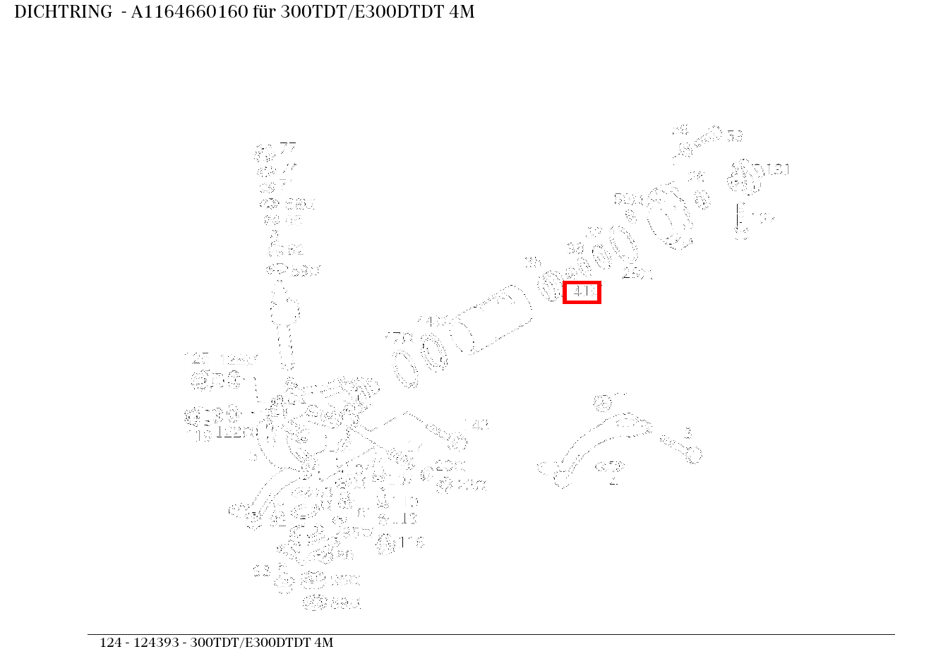 Dichtring 300TDT/E300DTDT 4M 124