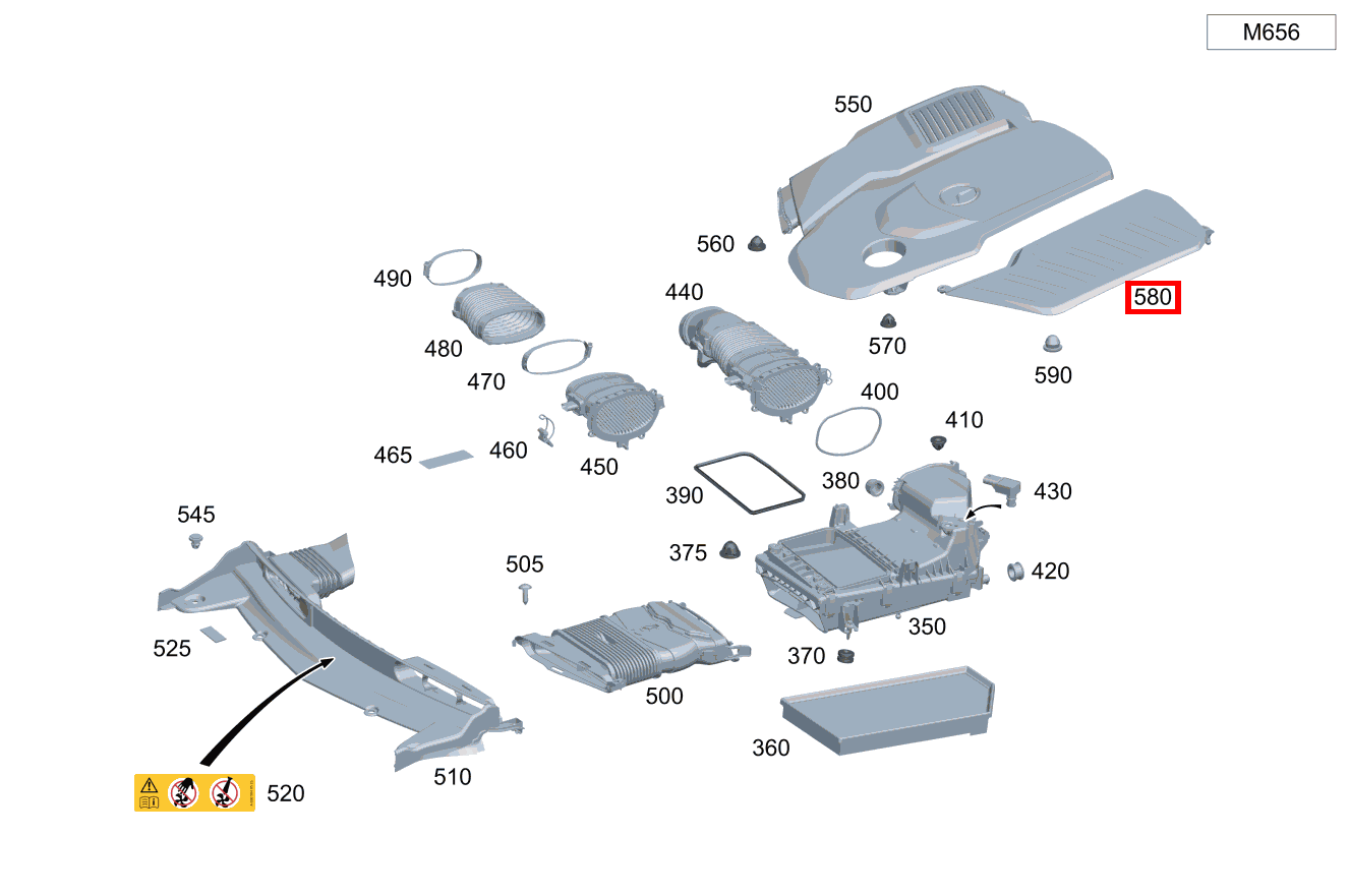 Motorabdeckung Links CLS 400 d 4MATIC 257 Motorabdeckung Links CLS 400 d 4MATIC 257