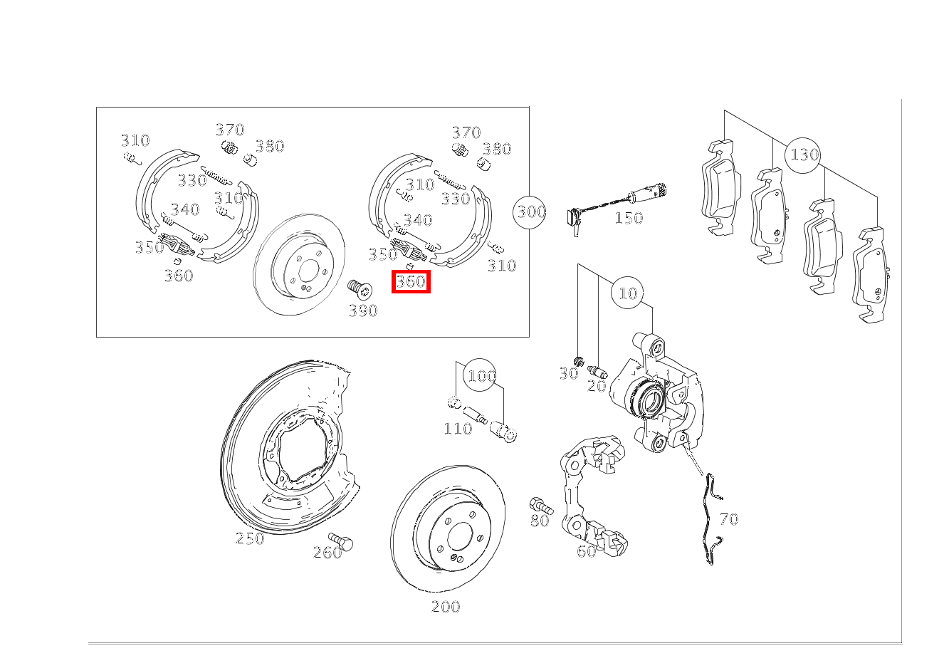 Zylinderstift BREMSSEILZUG AN ZUGLASCHE CLS 250 Shooting Brake BlueTEC 4MATIC 218