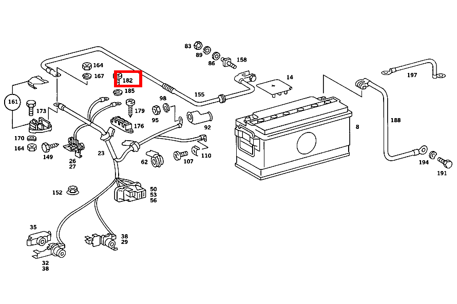 Sechsrundschraube LEITUNGEN AN LEITUNGSVERBINDER; M6X12 560 SL 107 Sechsrundschraube LEITUNGEN AN LEITUNGSVERBINDER; M6X12 560 SL 107