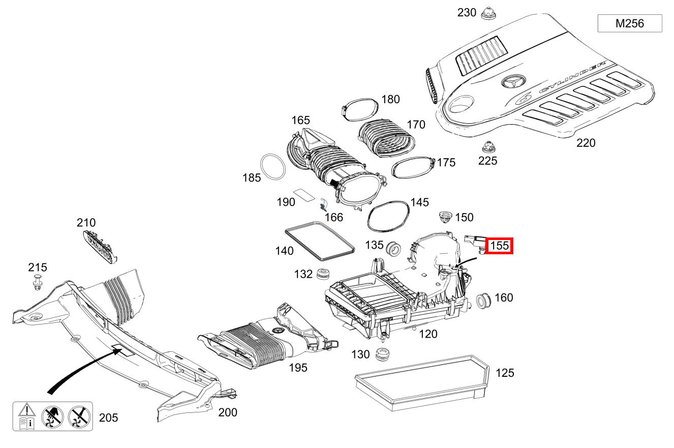 Drucksensor An Dämpferfilter Mercedes-AMG E 53 4MATIC+ Cabriolet 238 Drucksensor An Dämpferfilter Mercedes-AMG E 53 4MATIC+ Cabriolet 238