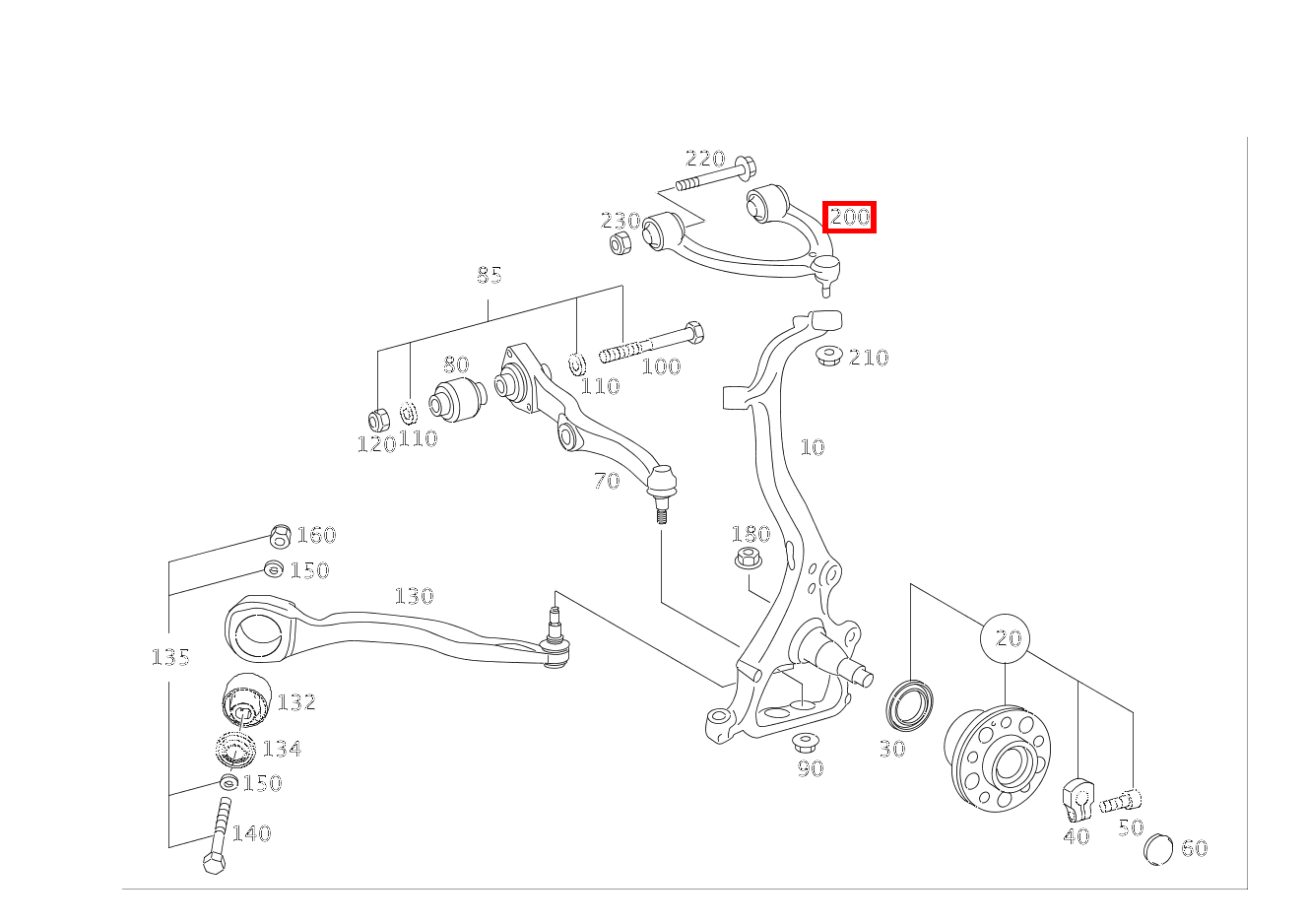 Querlenker Links CL500 4M BE 216 Querlenker Links CL500 4M BE 216