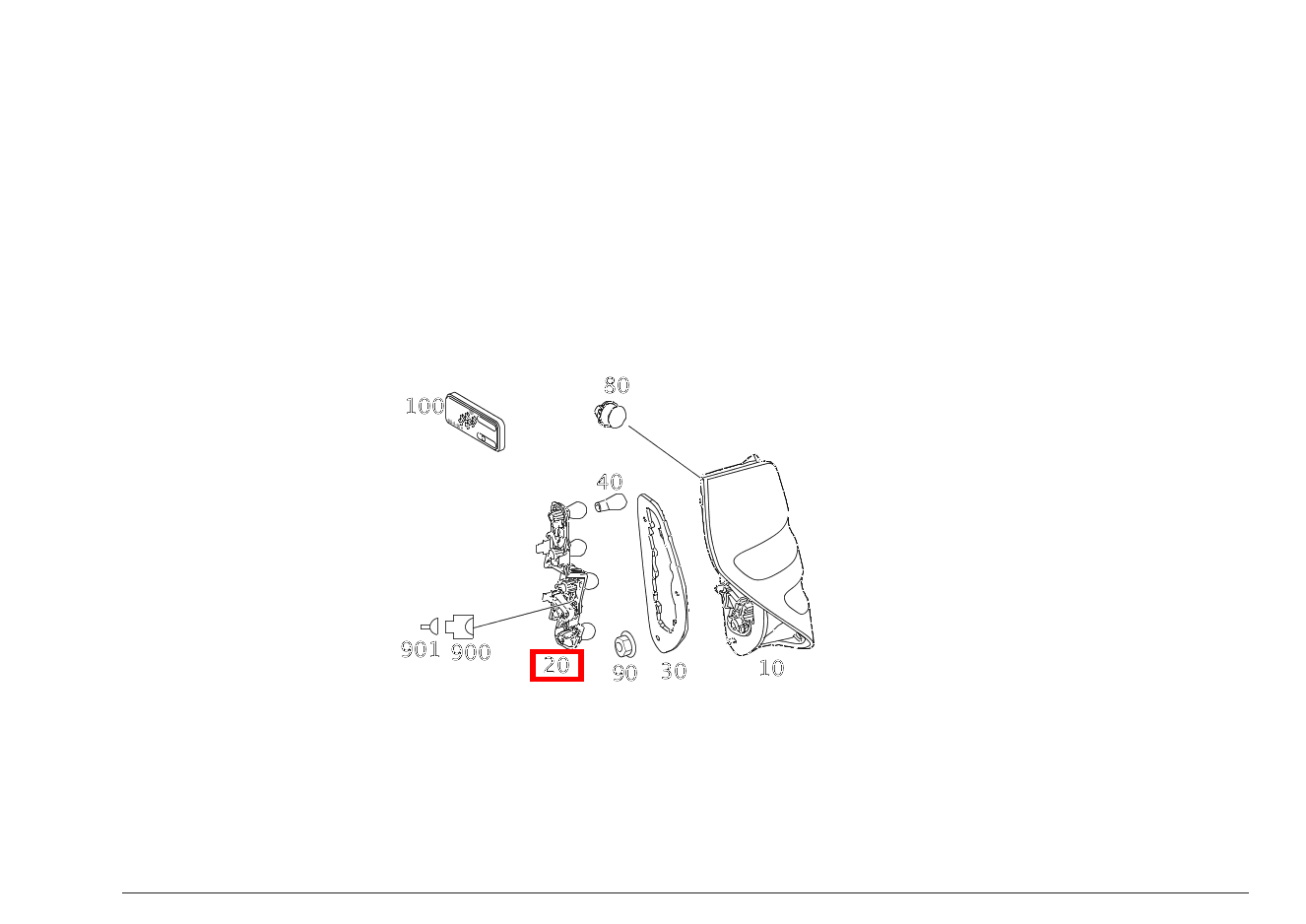 Lampenträger LINKS A 160 BlueEFFICIENCY Limousine 205 Lampenträger LINKS A 160 BlueEFFICIENCY Limousine 205