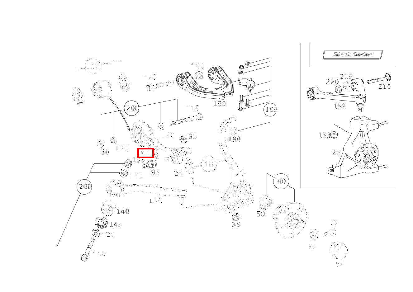 Querlenker VORNE RECHTS SL 600 Roadster 230 Querlenker VORNE RECHTS SL 600 Roadster 230