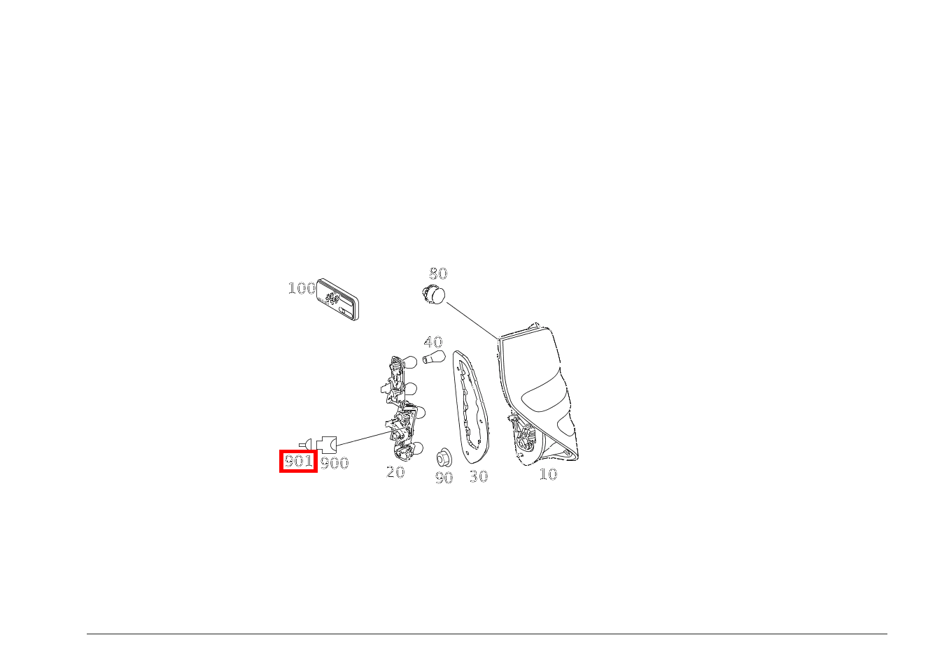 Kontaktbuchse SCHLUSSLEUCHTE E4; 0.5-1.0 MM2 MCP2.8 A 160 BlueEFFICIENCY Limousine 205