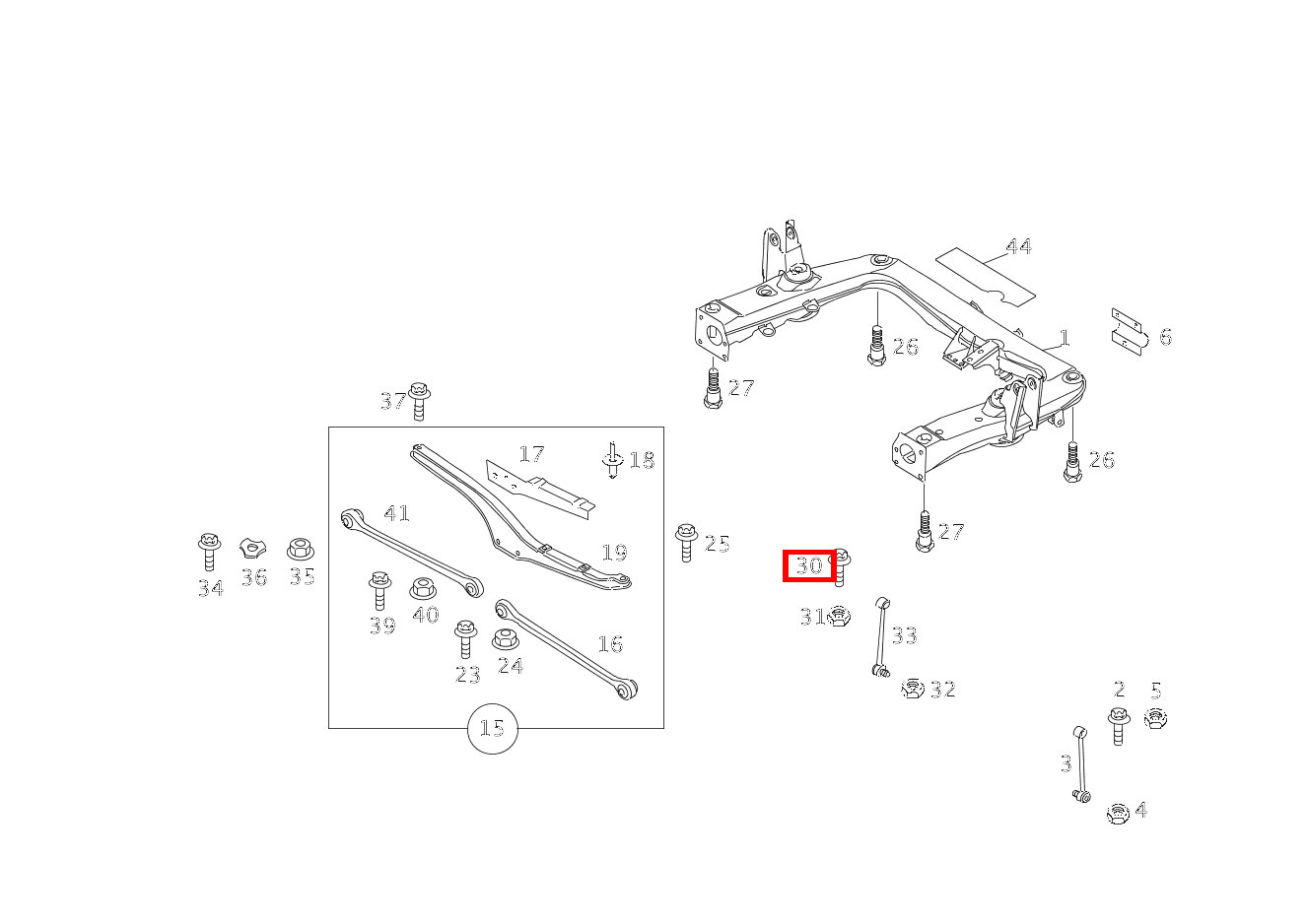 Sechsrundschraube M8X40 GLC 300 de 4MATIC 254 Sechsrundschraube M8X40 GLC 300 de 4MATIC 254