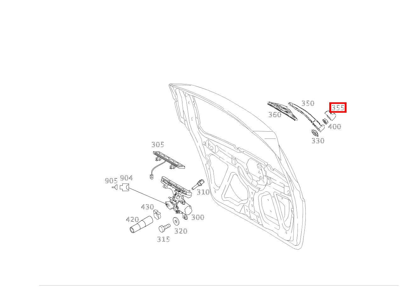 Abdeckkappe WISCHERARM A 200 TURBO COUPE 169