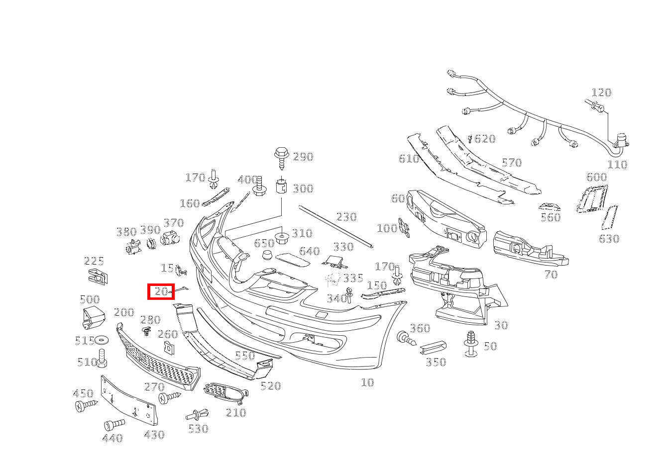 FANGBAND BEFESTIGUNG ABDECKHAUBE ABSCHLEPPOESE SLK 55 AMG Roadster 171
