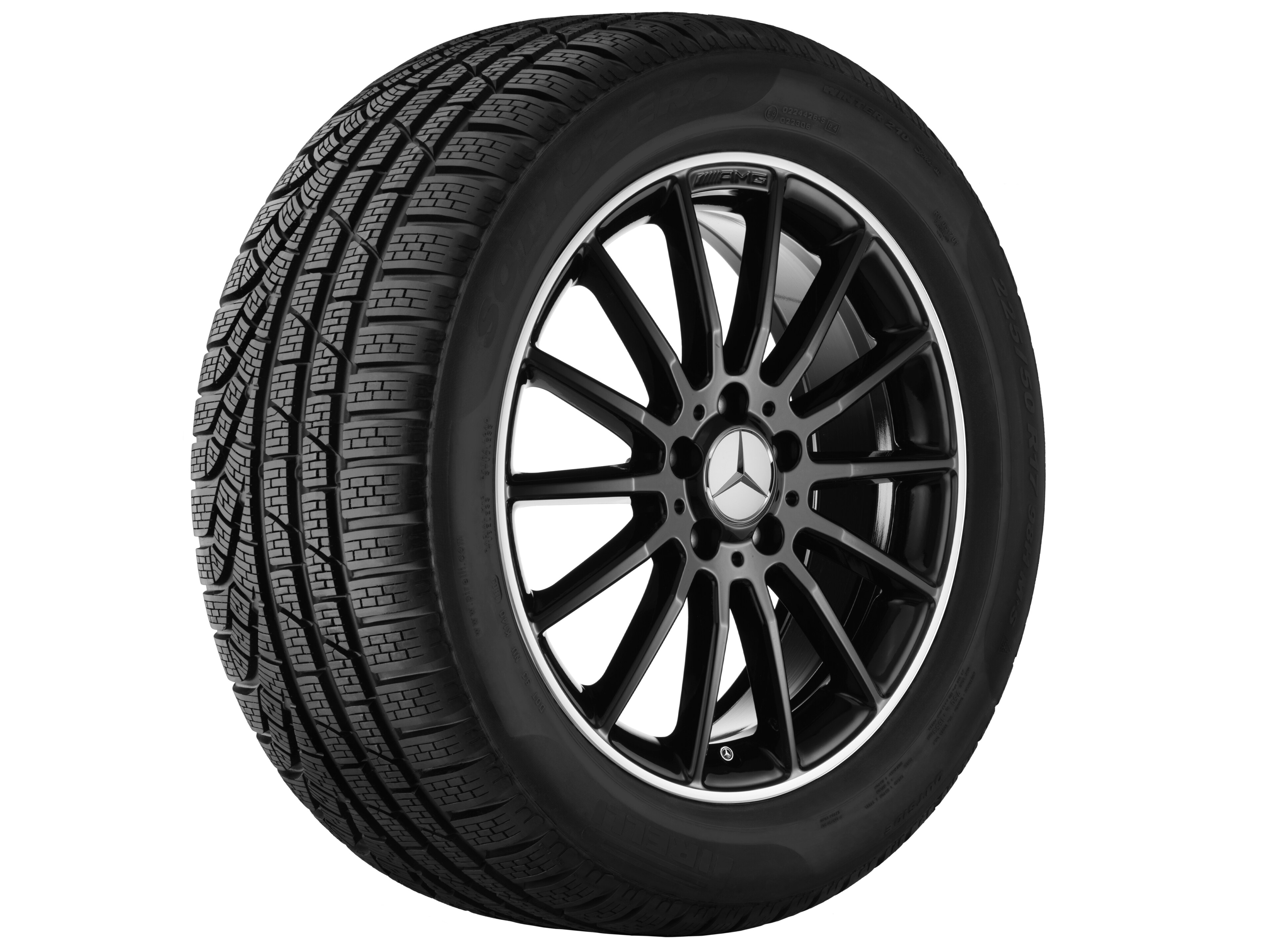 Mercedes-Benz - AMG Vielspeichen-Rad, Felgenhorn glanzgedreht AMG Vielspeichen-Rad, Felgenhorn glanzgedreht