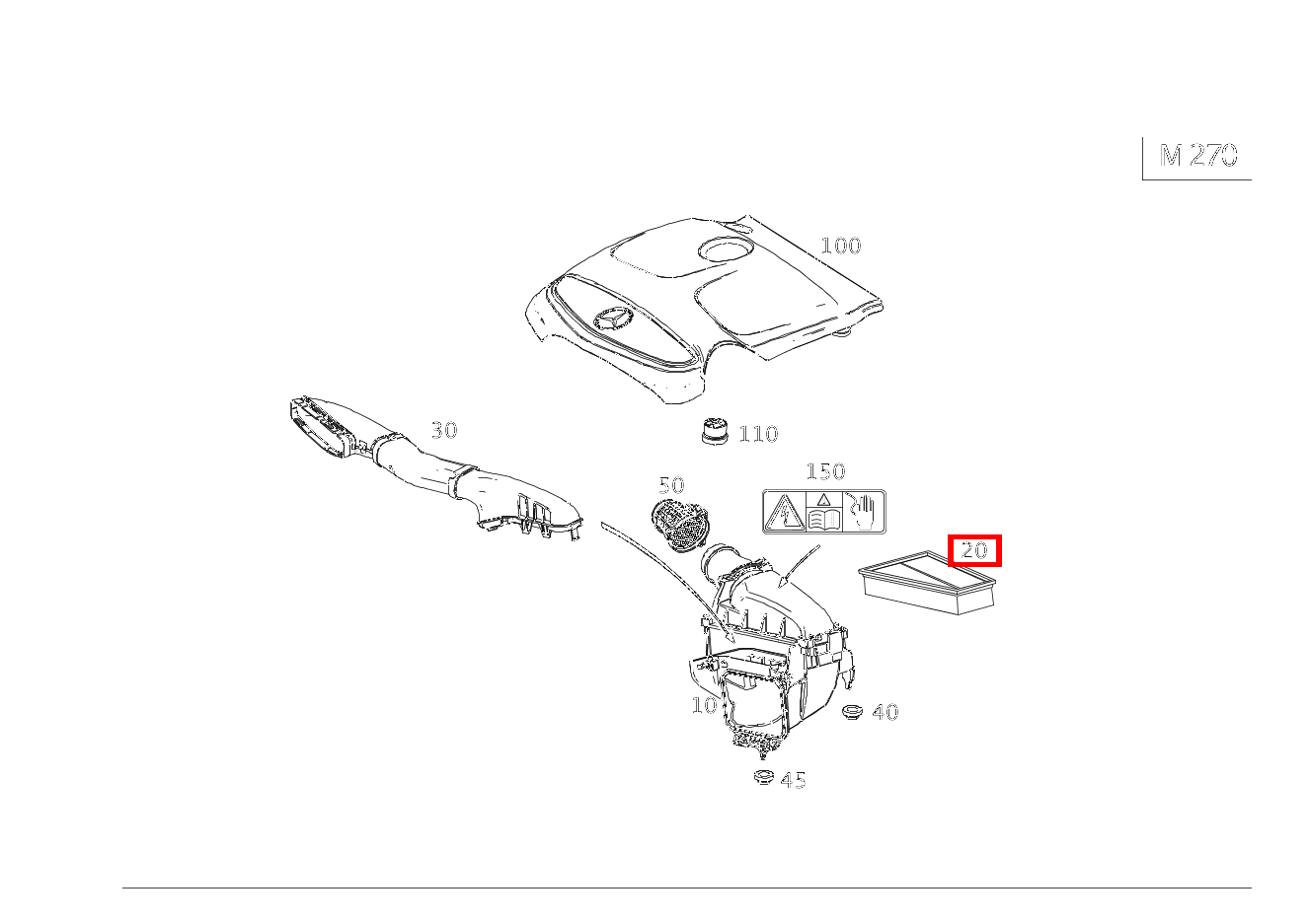 Luftfiltereinsatz B 200 246 Luftfiltereinsatz B 200 246