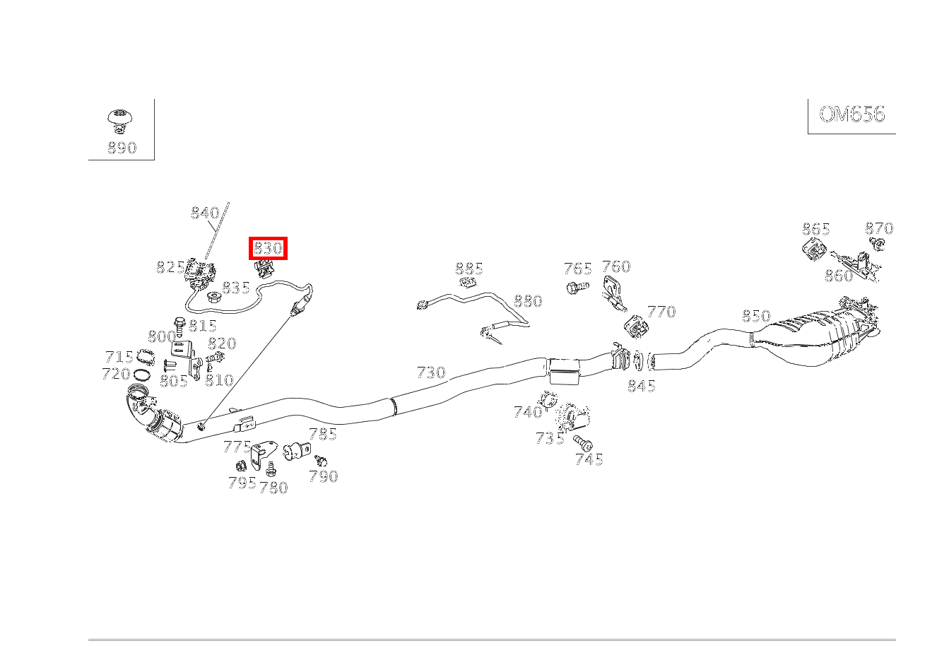 Schelle BEFESTIGUNG SONDENLEITUNG; 18.0X18.5 MM E 400 d 4MATIC Cabriolet 238