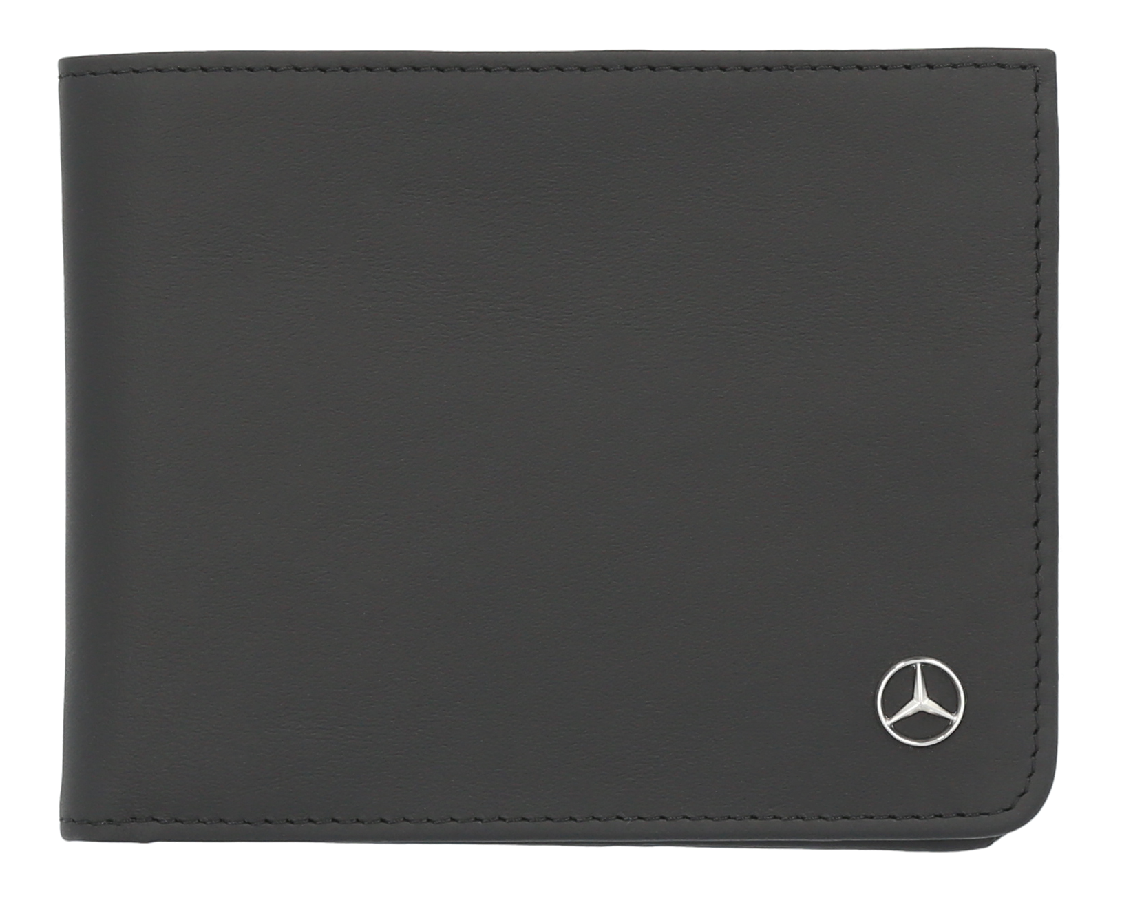 Mercedes-Benz - Geldbörse schwarz, Rindleder