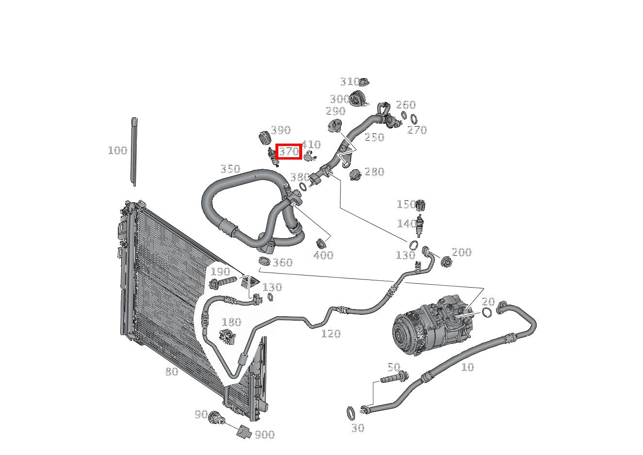 VENTILEINSATZ KLIMALEITUNG AN TRENNSTELLE SLC 43 AMG 172 VENTILEINSATZ KLIMALEITUNG AN TRENNSTELLE SLC 43 AMG 172