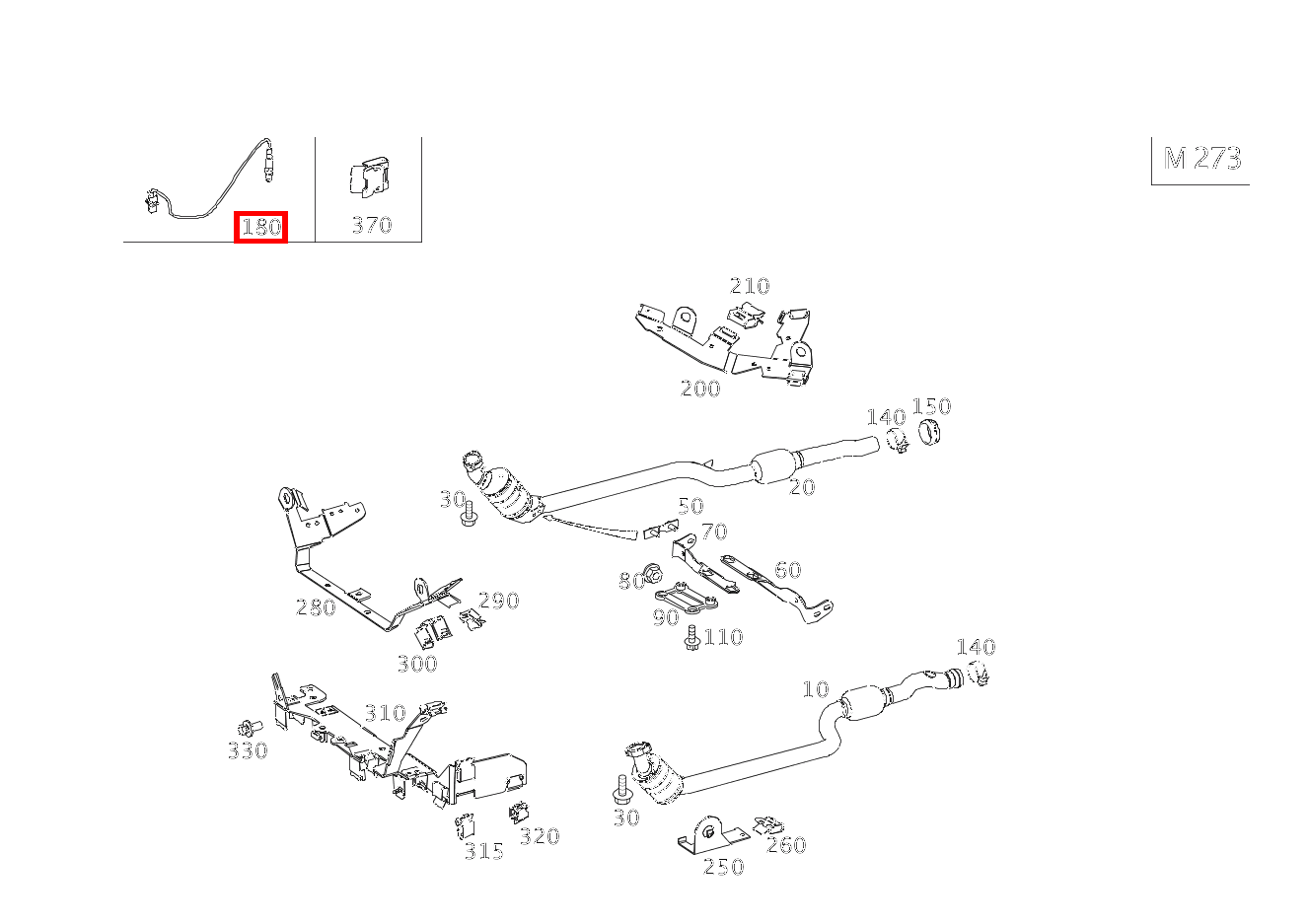 Lambdasonde DIAGNOSESONDE RECHTS NACH KATALYSATOR E500T 212 Lambdasonde DIAGNOSESONDE RECHTS NACH KATALYSATOR E500T 212