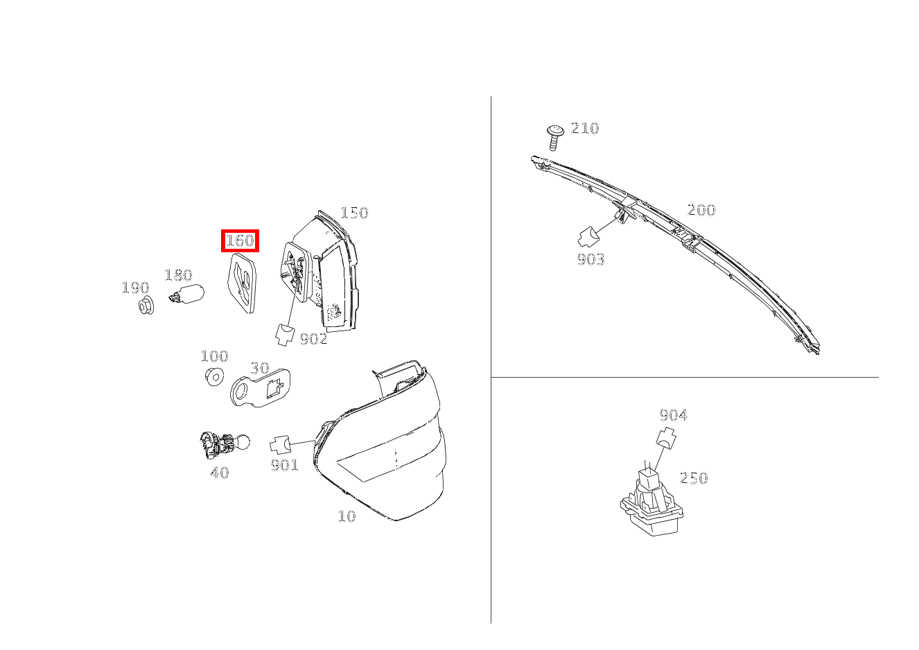 Dichtung Leuchtengehäuse HECKLEUCHTE AN RUECKWANDTUER LINKS E 400 T 4MATIC 212 Dichtung Leuchtengehäuse HECKLEUCHTE AN RUECKWANDTUER LINKS E 400 T 4MATIC 212