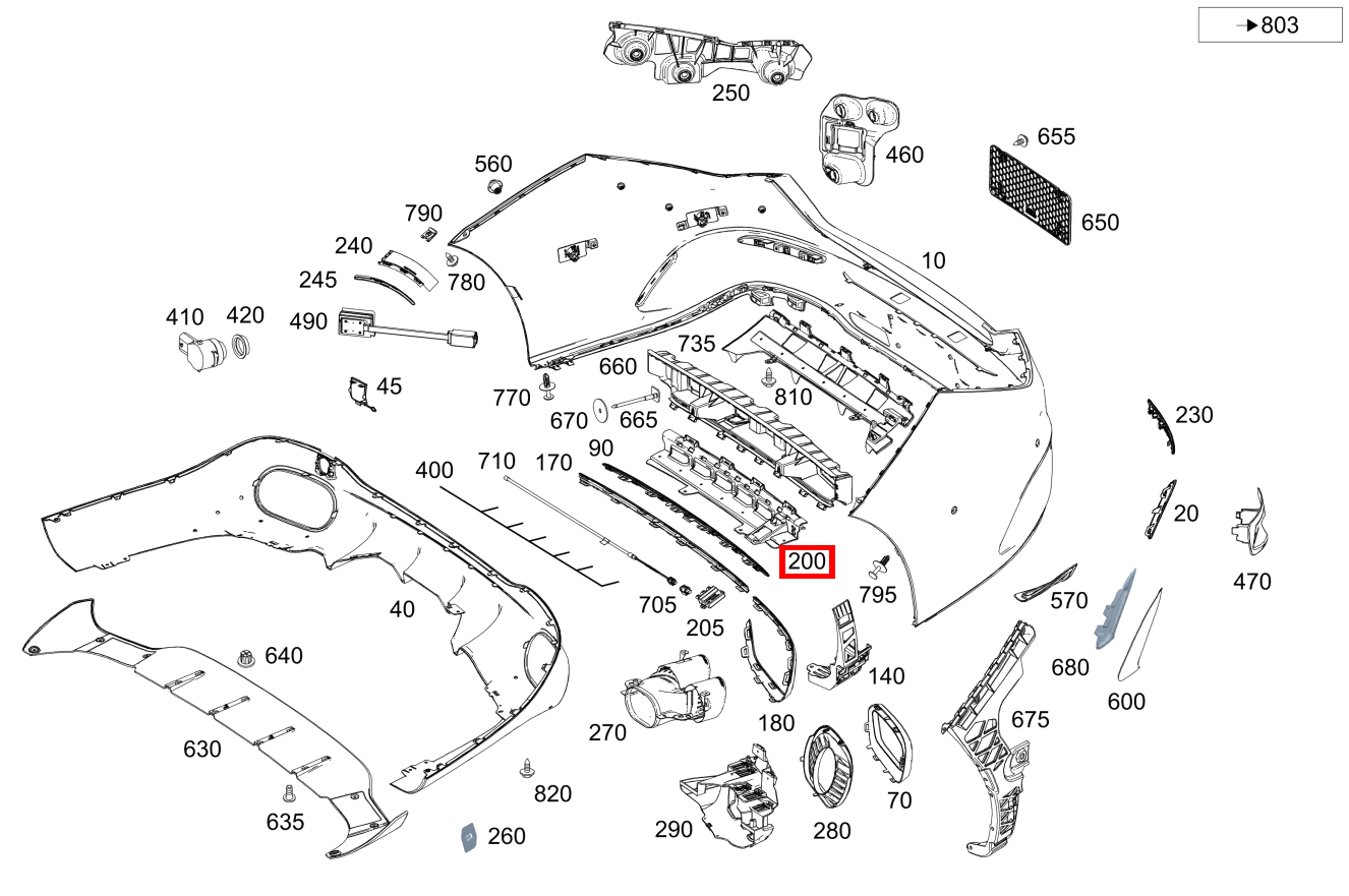Stossfängerhalter für CLA-Klasse 118 kaufen 
